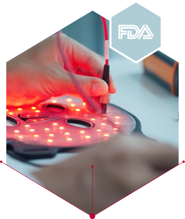 FDA-approved LED face mask device under clinical testing
